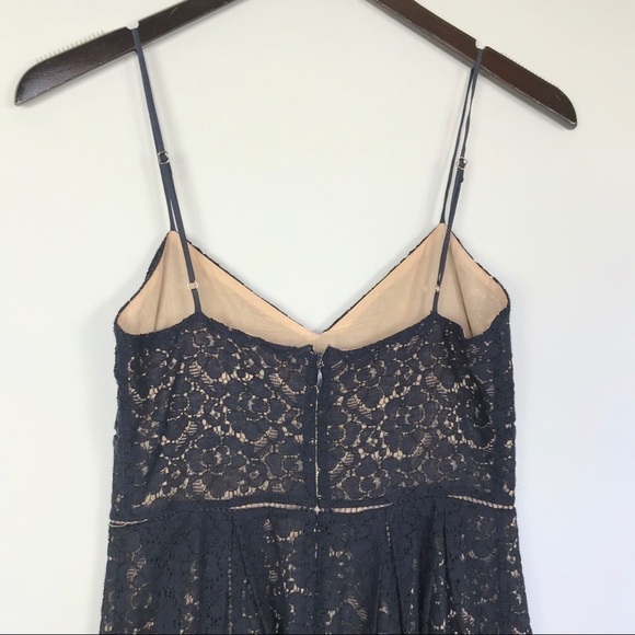 JOIE Solandra Lace Overlay Dress Navy 0 - Picture 5 of 8